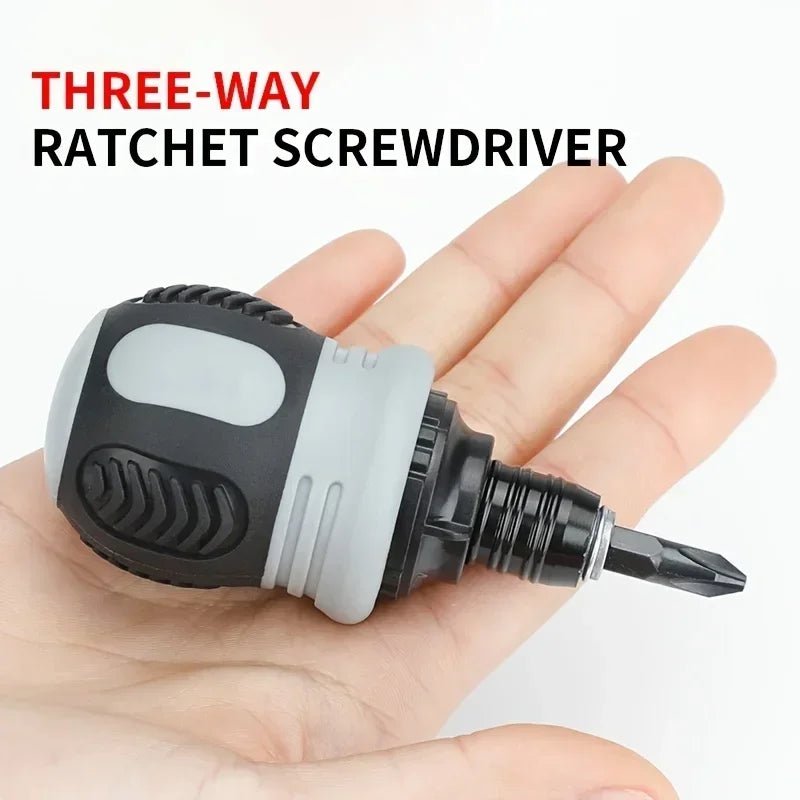 Ratchet Screwdriver Set Short Shaped Radish Head High Hardness Labor - saving Multi - functional Dual - purpose - Walmarkettt.com