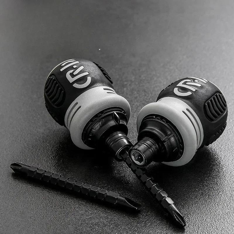 Ratchet Screwdriver Set Short Shaped Radish Head High Hardness Labor - saving Multi - functional Dual - purpose - Walmarkettt.com