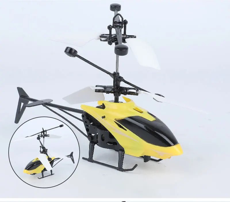 Rechargeable Mini RC Drone Remote Safe Fall - resistant RC Helicopters Drone Children Toys(No remote control battery) - Walmarkettt.com