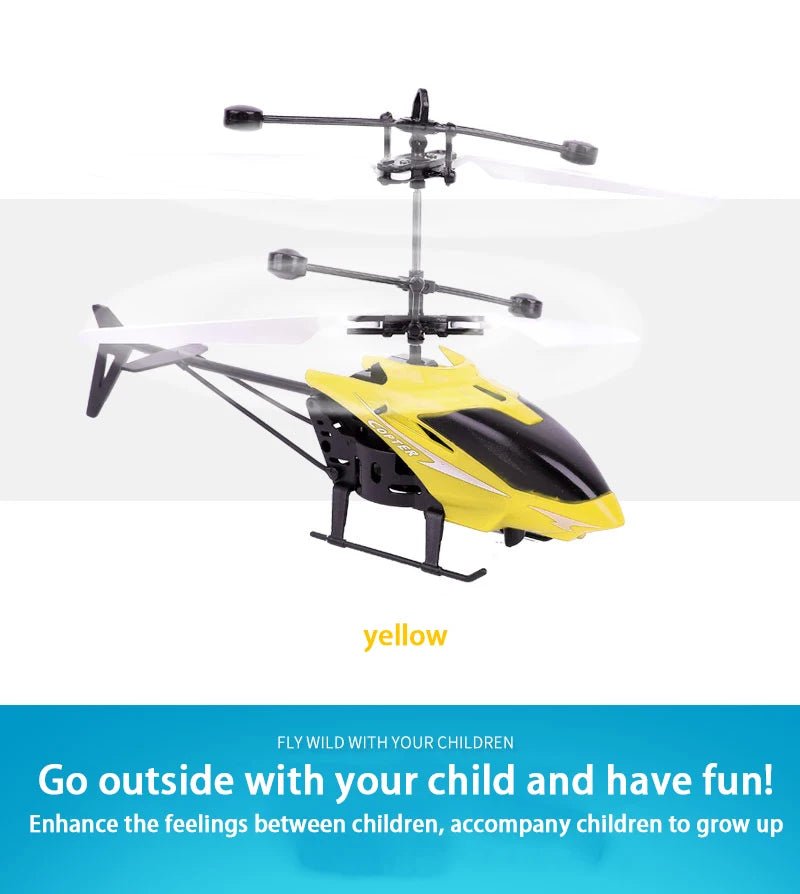 Rechargeable Mini RC Drone Remote Safe Fall - resistant RC Helicopters Drone Children Toys(No remote control battery) - Walmarkettt.com
