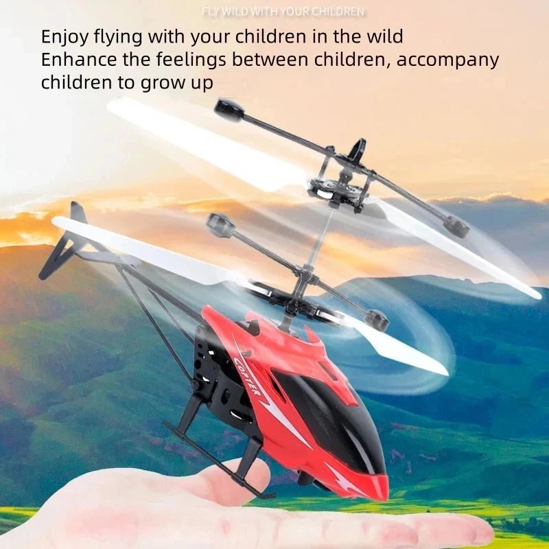 Rechargeable Mini RC Drone Remote Safe Fall - resistant RC Helicopters Drone Children Toys(No remote control battery) - Walmarkettt.com