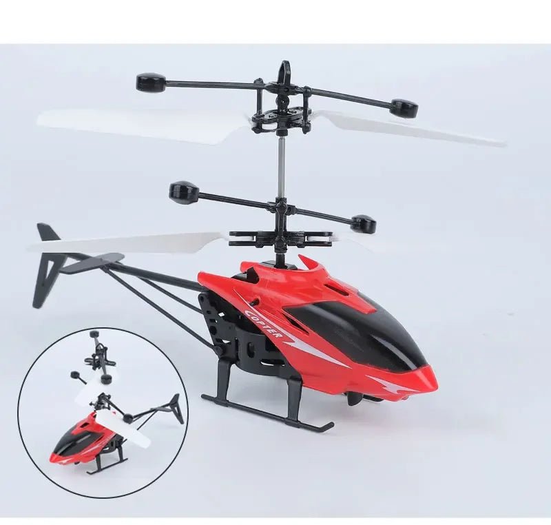Rechargeable Mini RC Drone Remote Safe Fall - resistant RC Helicopters Drone Children Toys(No remote control battery) - Walmarkettt.com