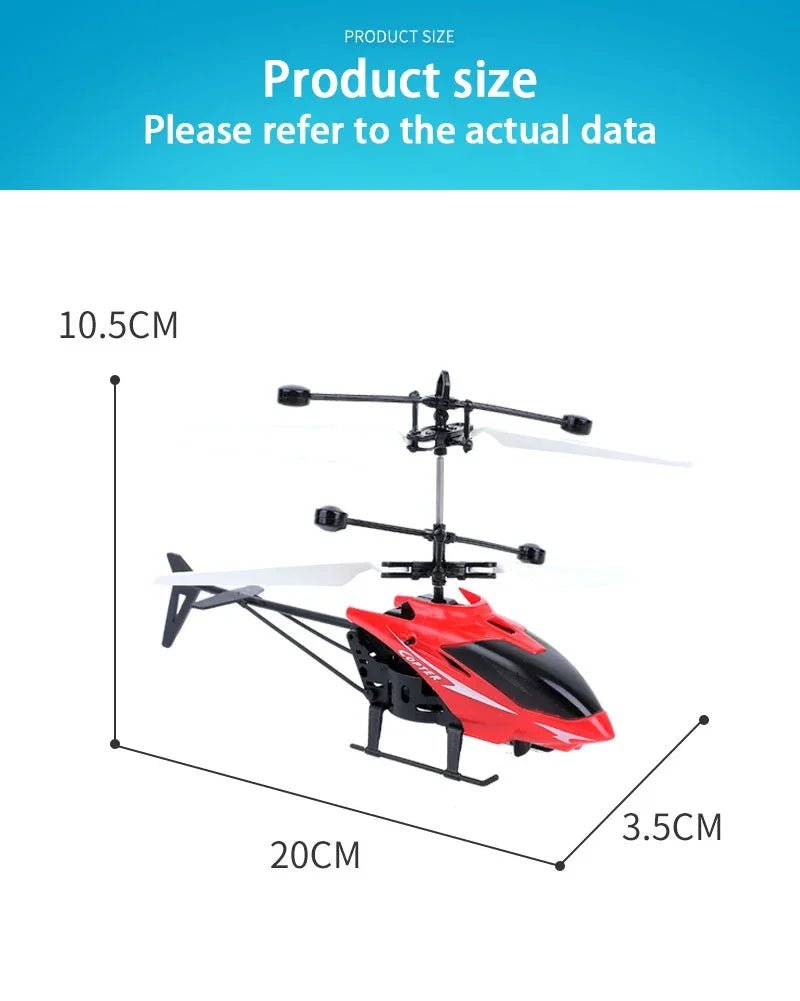 Rechargeable Mini RC Drone Remote Safe Fall - resistant RC Helicopters Drone Children Toys(No remote control battery) - Walmarkettt.com