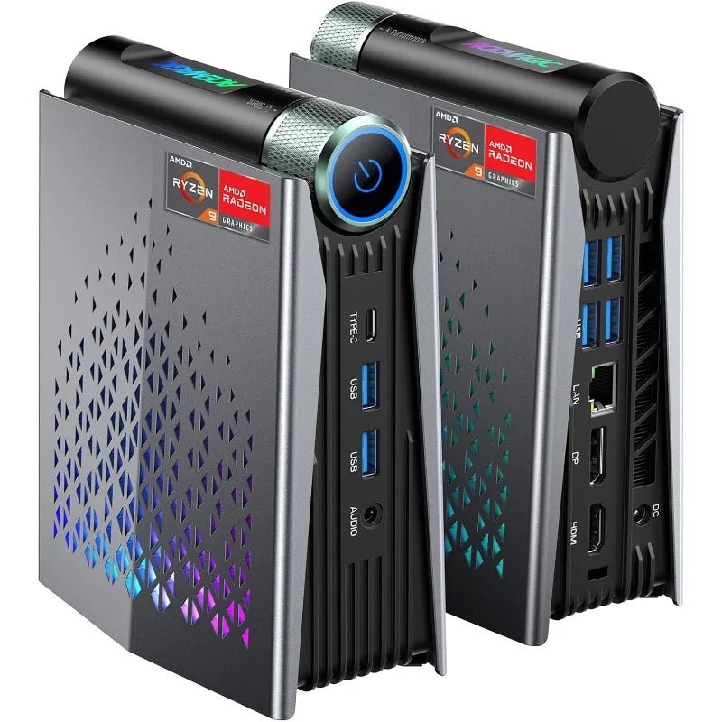 S3A Mini Gaming PC, Ryzen 9 6900HX, 16GB DDR5 512GB NVMe SSD, Mini Computers With AMD Radeon Graphics RGB Lights - Walmarkettt.com