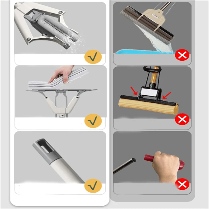 SOFT - Hand - Washable Collodion Mop, Mini Mop Portable Self - Squeeze Small Mop, Mini Mop For Kitchen Counter, Portable Mini Mop - Walmarkettt.com