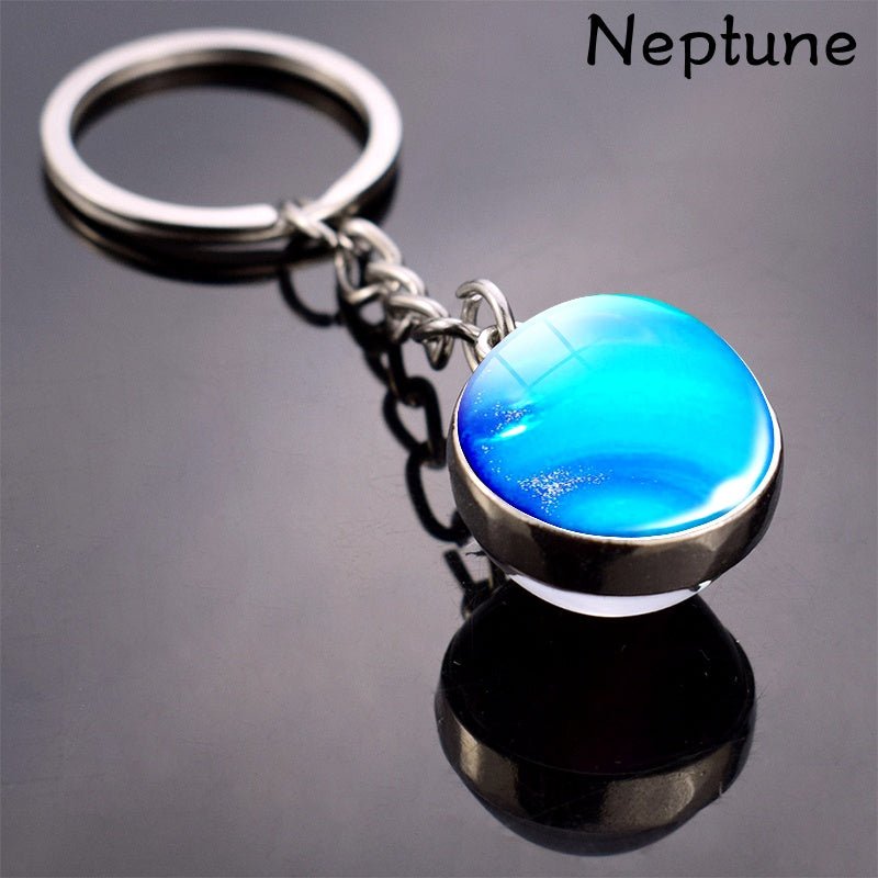 Solar System Planets Keychain - Metal Moon Phase Charm with 8 Planet Designs, Celestial - Themed Gift for Anniversaries, Keys, Wallets & Bags, Celestial Keychain | Metallic Finish | Metal Construction - Walmarkettt.com