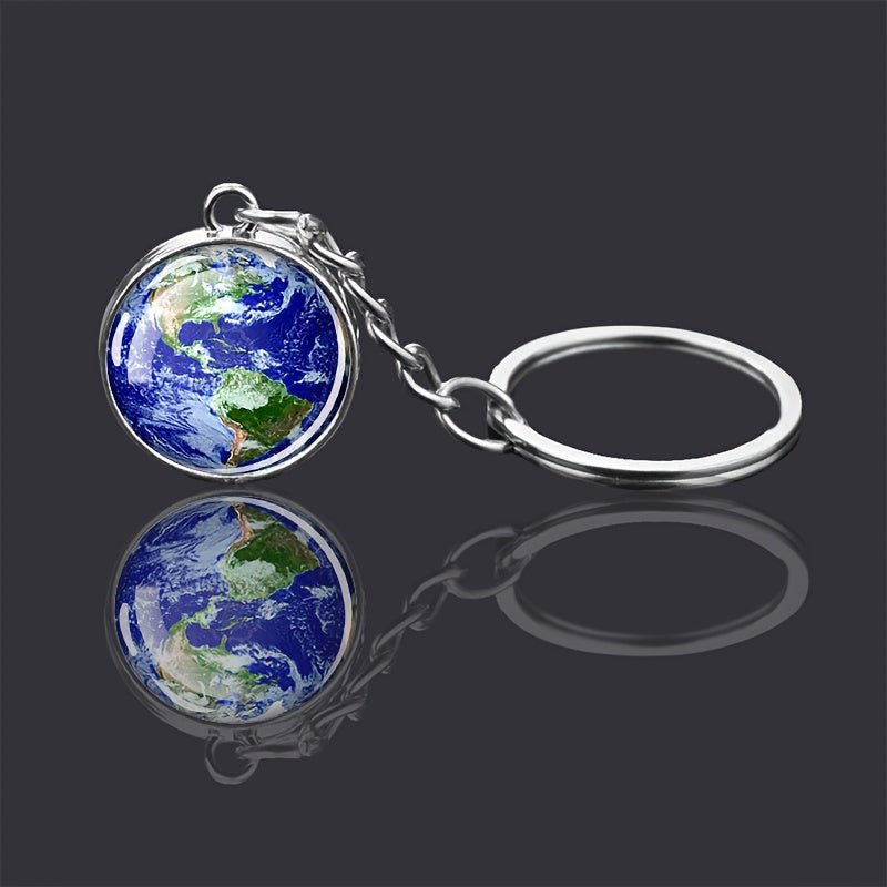 Solar System Planets Keychain - Metal Moon Phase Charm with 8 Planet Designs, Celestial - Themed Gift for Anniversaries, Keys, Wallets & Bags, Celestial Keychain | Metallic Finish | Metal Construction - Walmarkettt.com