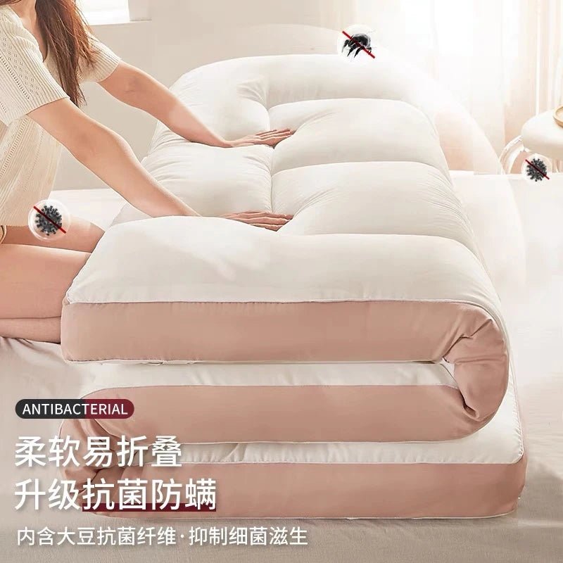 Tatami Floor mat Soft Comfortable Soy Fiber Mattress Student Dormitory Single Mat household Thicken Warm Double Bed Mattresses - Walmarkettt.com