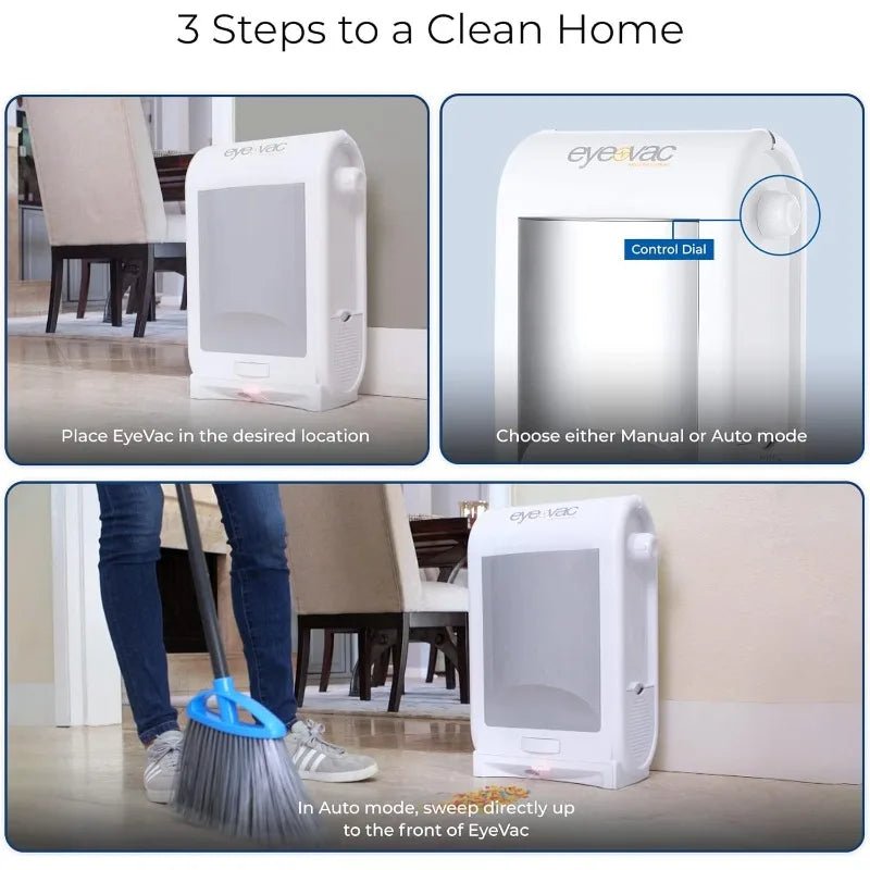 Touchless Vacuum Automatic Dustpan - Ultra Fast & Powerful - Great For Sweeping Salon Pet Hair Food Dirt Kitchen - Walmarkettt.com