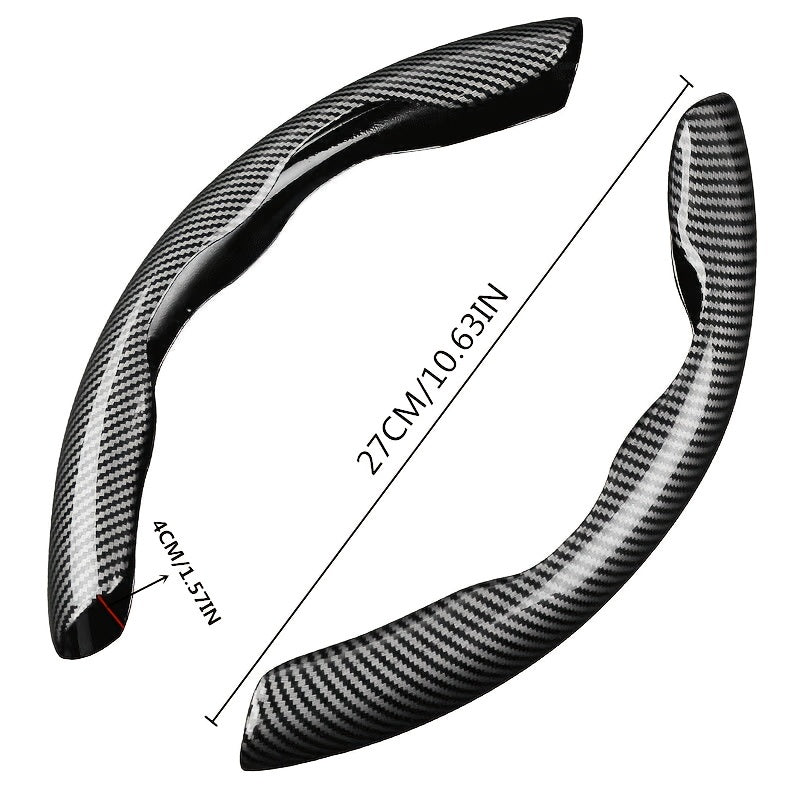 Upgrade Your Driving Experience With A Non - Slip Carbon Fiber Steering Wheel Cover! - Walmarkettt.com