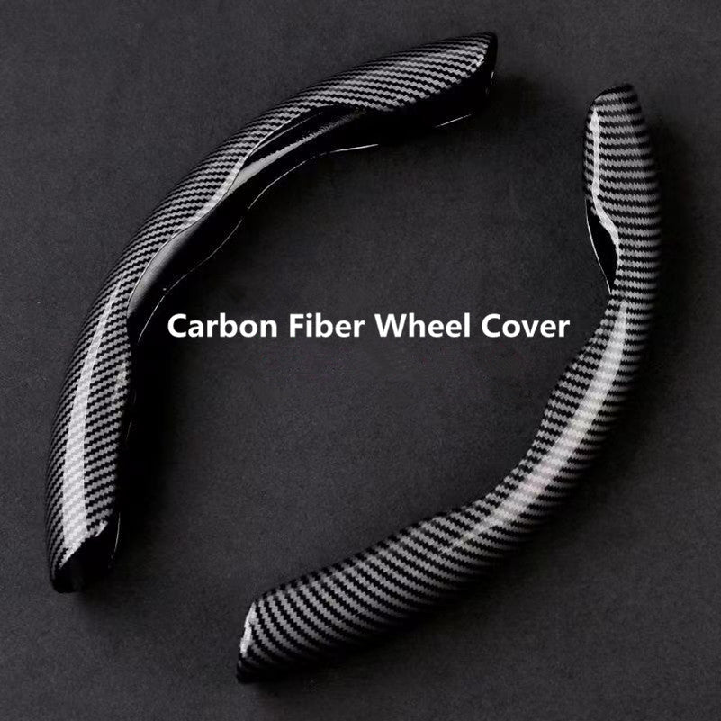 Upgrade Your Driving Experience With A Non - Slip Carbon Fiber Steering Wheel Cover! - Walmarkettt.com