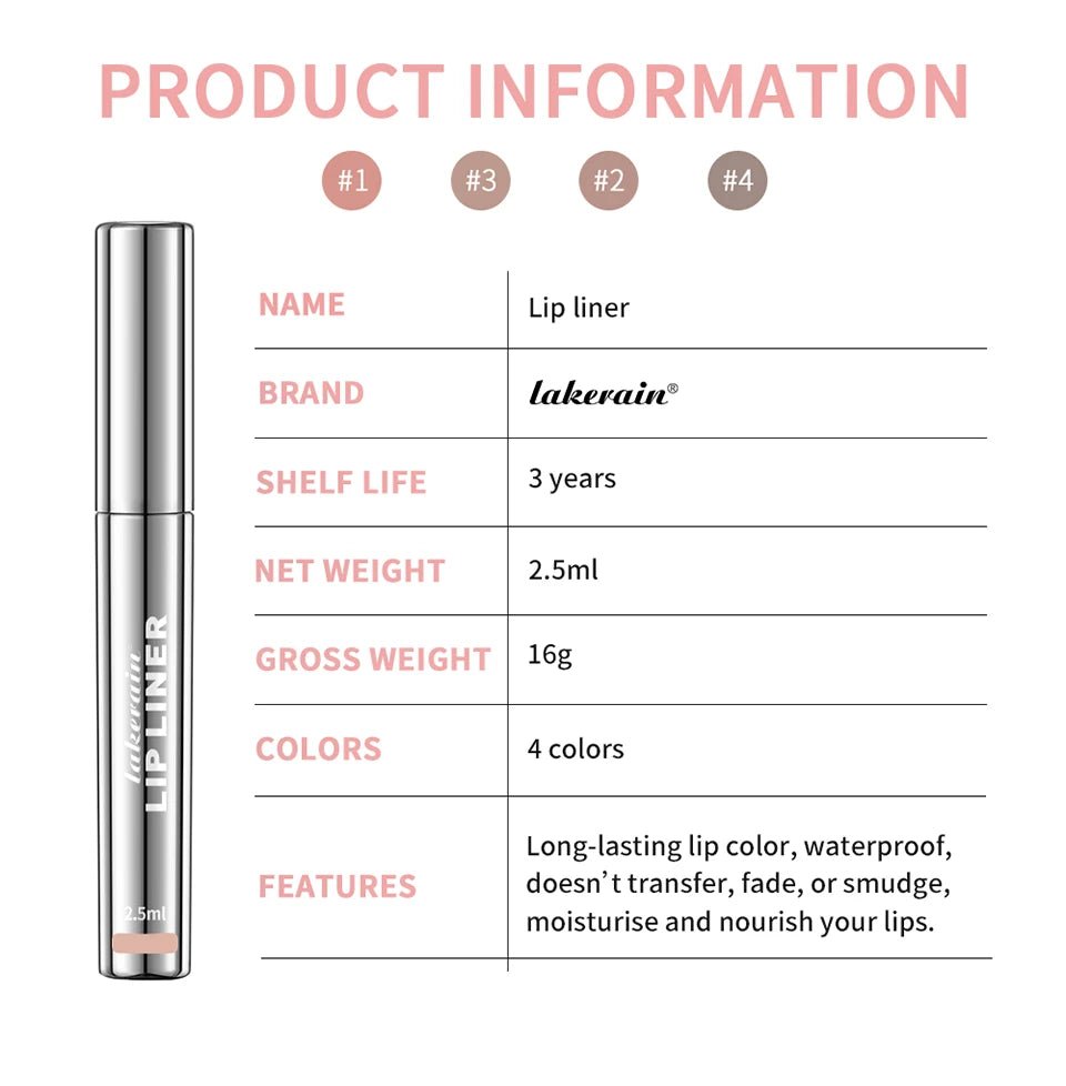 Waterproof Lip Liner Peel Off Tattoo Lipgloss Waterproof Long Lasting Matte Lip Tint Brown Contour Tear - off Lips Stain Cosmetic - Walmarkettt.com