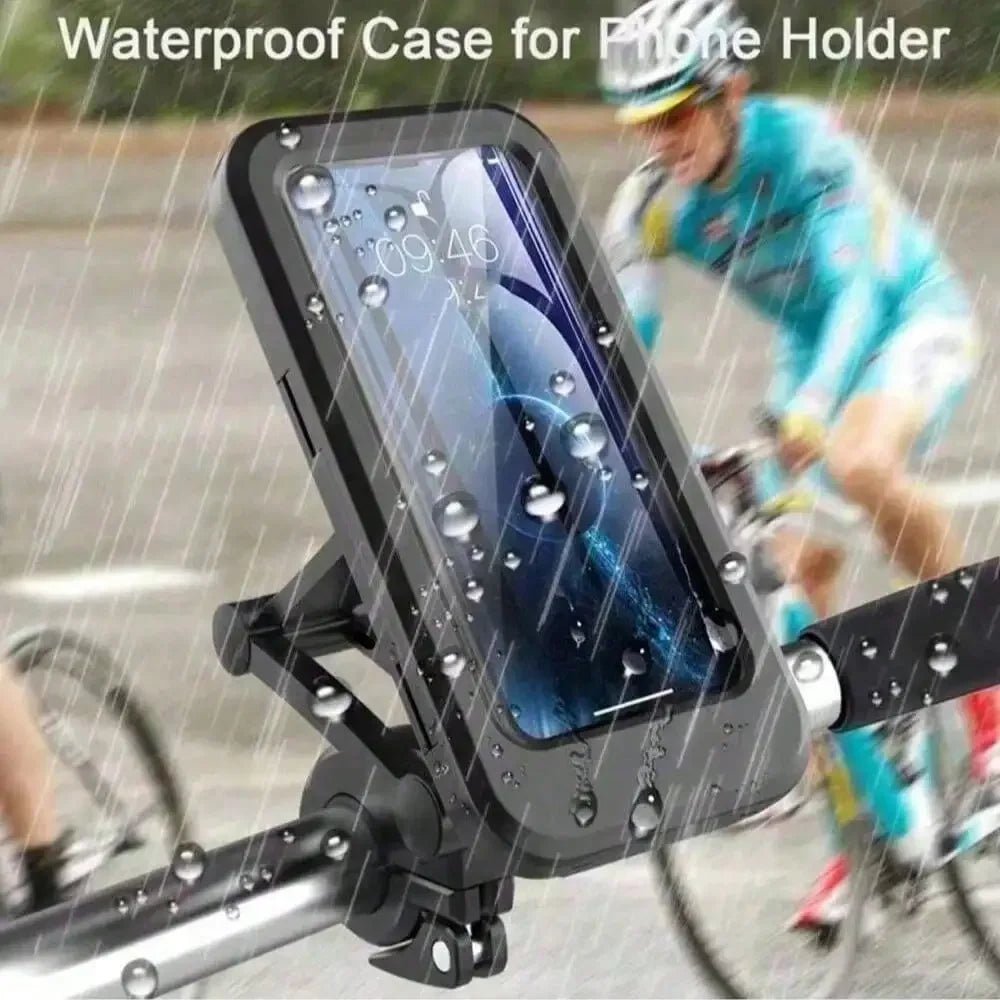 Waterproof Motorcycle Bike Mobile Phone Holder Support Universal Bicycle GPS 360° Swivel Adjustable Motorcycle Cellphone Holder - Walmarkettt.com