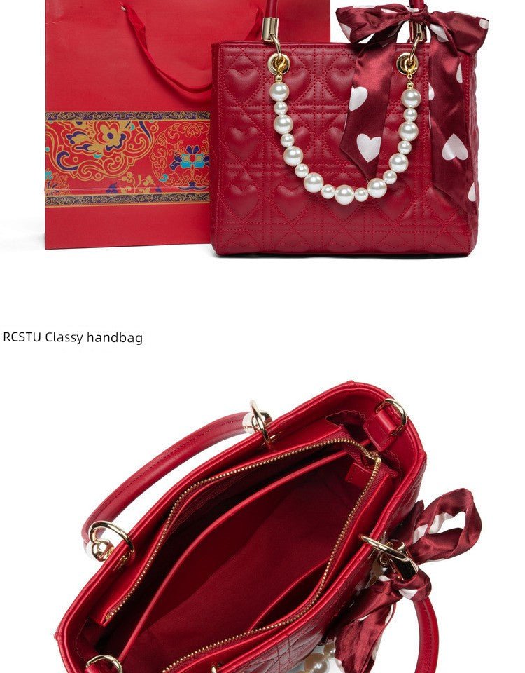 Wedding Red Fancy Daily Bridal Bag - Walmarkettt.com