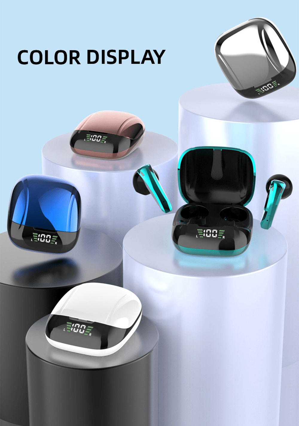 Wireless TWS Gaming Bluetooth 5.0 Earphones With Microphone - Walmarkettt.com