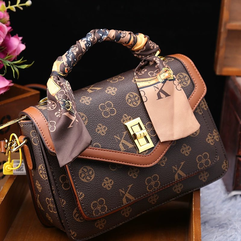 Women's Bag 2025 New Arrival Fashion Counter Genuine Goods Brand Genuine Leather Handbag Classy Easiest for Match Shoulder Messenger Bag - Walmarkettt.com
