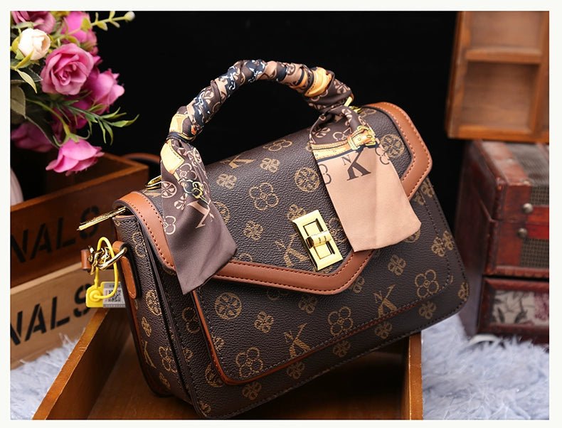 Women's Bag 2025 New Arrival Fashion Counter Genuine Goods Brand Genuine Leather Handbag Classy Easiest for Match Shoulder Messenger Bag - Walmarkettt.com