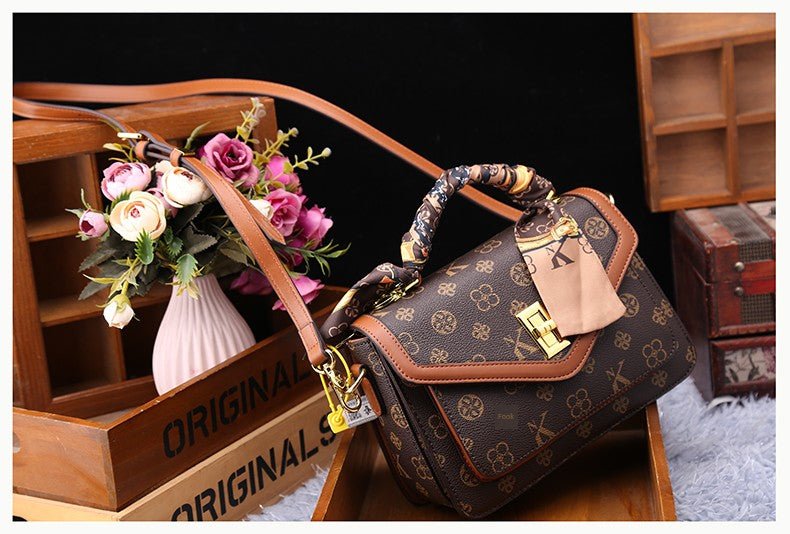 Women's Bag 2025 New Arrival Fashion Counter Genuine Goods Brand Genuine Leather Handbag Classy Easiest for Match Shoulder Messenger Bag - Walmarkettt.com