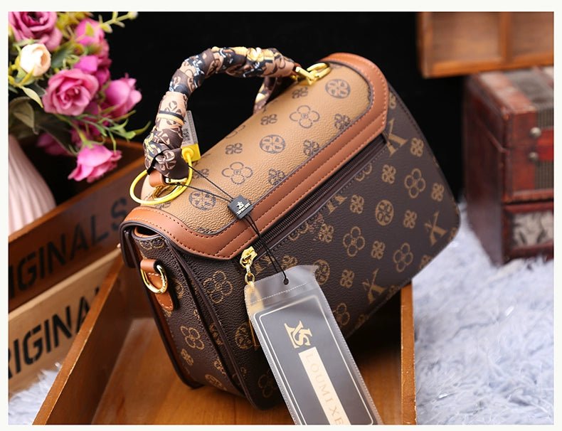 Women's Bag 2025 New Arrival Fashion Counter Genuine Goods Brand Genuine Leather Handbag Classy Easiest for Match Shoulder Messenger Bag - Walmarkettt.com