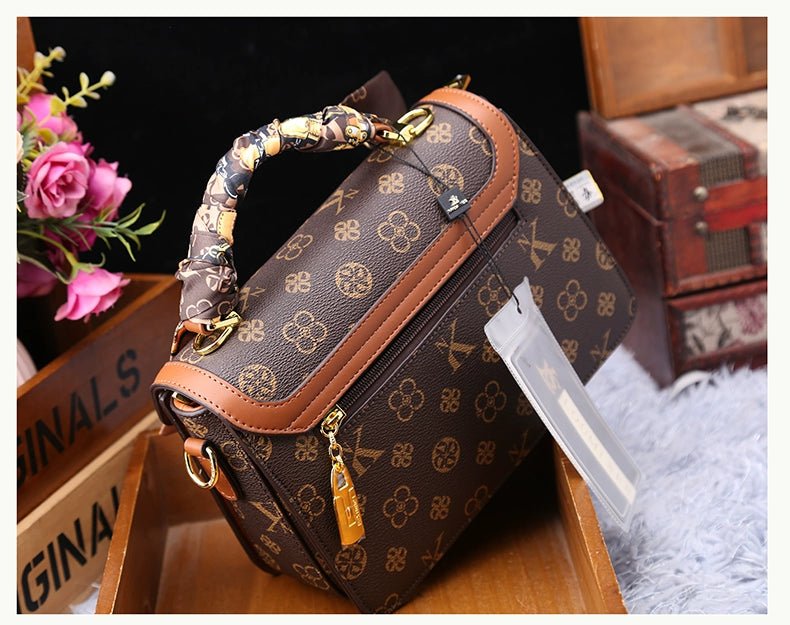 Women's Bag 2025 New Arrival Fashion Counter Genuine Goods Brand Genuine Leather Handbag Classy Easiest for Match Shoulder Messenger Bag - Walmarkettt.com