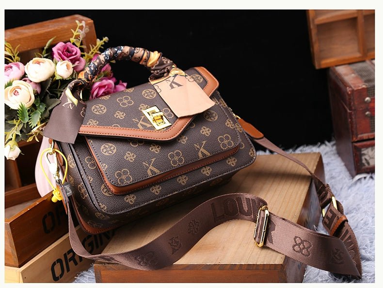 Women's Bag 2025 New Arrival Fashion Counter Genuine Goods Brand Genuine Leather Handbag Classy Easiest for Match Shoulder Messenger Bag - Walmarkettt.com