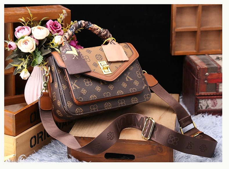 Women's Bag 2025 New Arrival Fashion Counter Genuine Goods Brand Genuine Leather Handbag Classy Easiest for Match Shoulder Messenger Bag - Walmarkettt.com