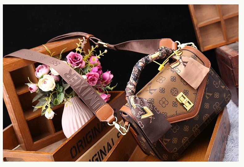 Women's Bag 2025 New Arrival Fashion Counter Genuine Goods Brand Genuine Leather Handbag Classy Easiest for Match Shoulder Messenger Bag - Walmarkettt.com