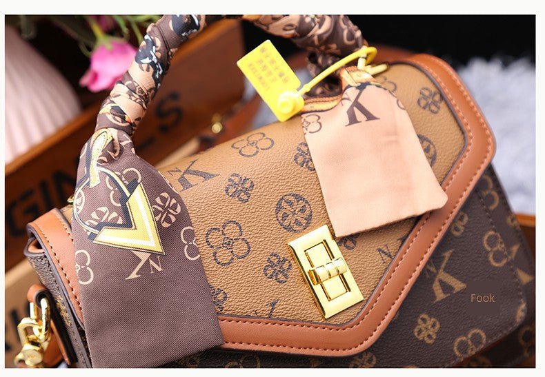 Women's Bag 2025 New Arrival Fashion Counter Genuine Goods Brand Genuine Leather Handbag Classy Easiest for Match Shoulder Messenger Bag - Walmarkettt.com