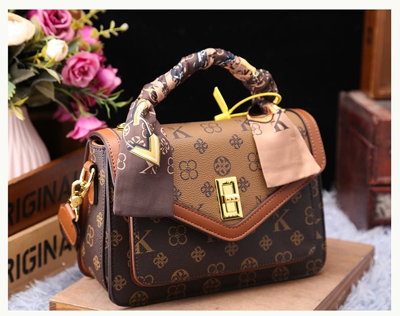 Women's Bag 2025 New Arrival Fashion Counter Genuine Goods Brand Genuine Leather Handbag Classy Easiest for Match Shoulder Messenger Bag - Walmarkettt.com