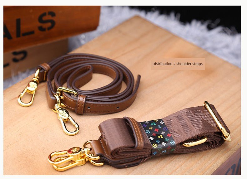 Women's Bag 2025 New Arrival Fashion Counter Genuine Goods Brand Genuine Leather Handbag Classy Easiest for Match Shoulder Messenger Bag - Walmarkettt.com