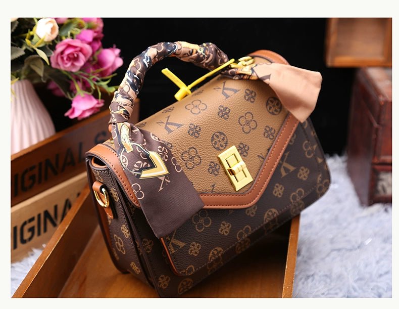 Women's Bag 2025 New Arrival Fashion Counter Genuine Goods Brand Genuine Leather Handbag Classy Easiest for Match Shoulder Messenger Bag - Walmarkettt.com
