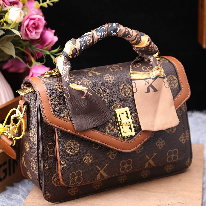 Women's Bag 2025 New Arrival Fashion Counter Genuine Goods Brand Genuine Leather Handbag Classy Easiest for Match Shoulder Messenger Bag - Walmarkettt.com