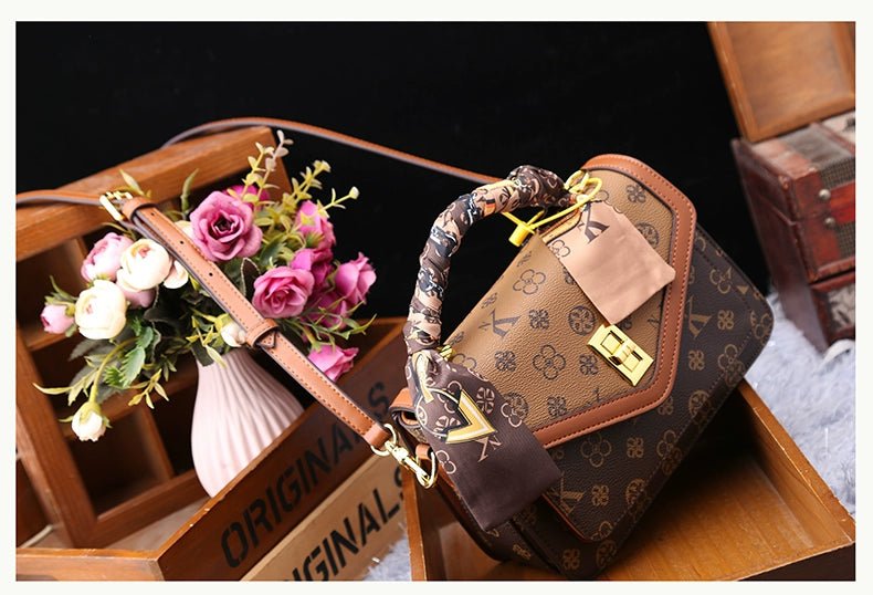 Women's Bag 2025 New Arrival Fashion Counter Genuine Goods Brand Genuine Leather Handbag Classy Easiest for Match Shoulder Messenger Bag - Walmarkettt.com