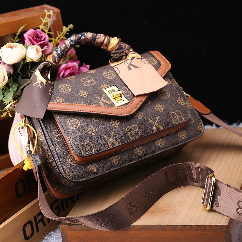 Women's Bag 2025 New Arrival Fashion Counter Genuine Goods Brand Genuine Leather Handbag Classy Easiest for Match Shoulder Messenger Bag - Walmarkettt.com