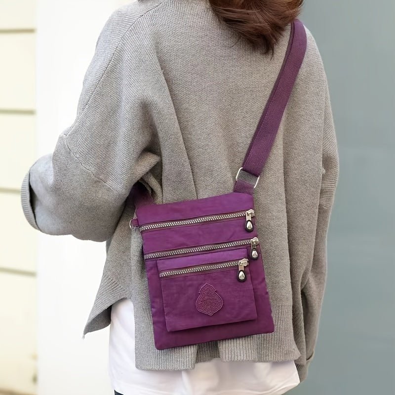 Women's Small Bag Casual Lightweight Travel Close - Fitting Coin Purse Crossbody Nylon Cloth Small Bag - Walmarkettt.com
