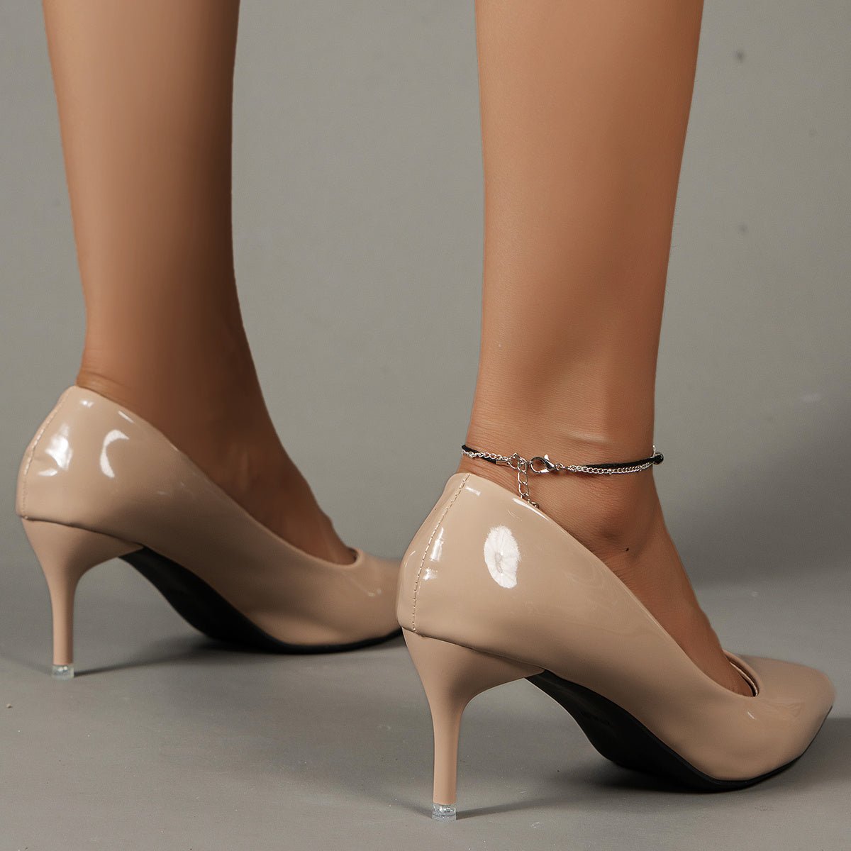 Women's Solid Color Stiletto Heels, Elegant Pointed Toe Work Pumps, Lightweight Dress Pumps - Walmarkettt.com