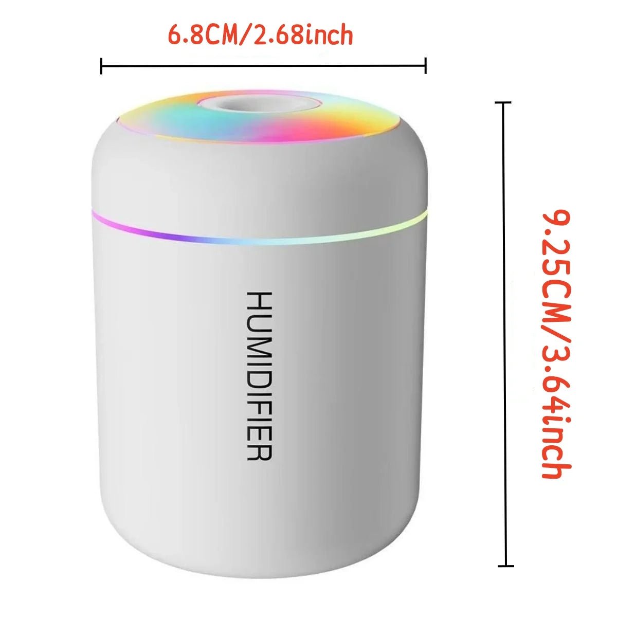 180ML Mini Air Humidifier USB Electric Aroma Diffuser Essential Oil Purifier Aromatherapy Mist Maker Lights For Car Home Bedroom - Walmarkettt.com