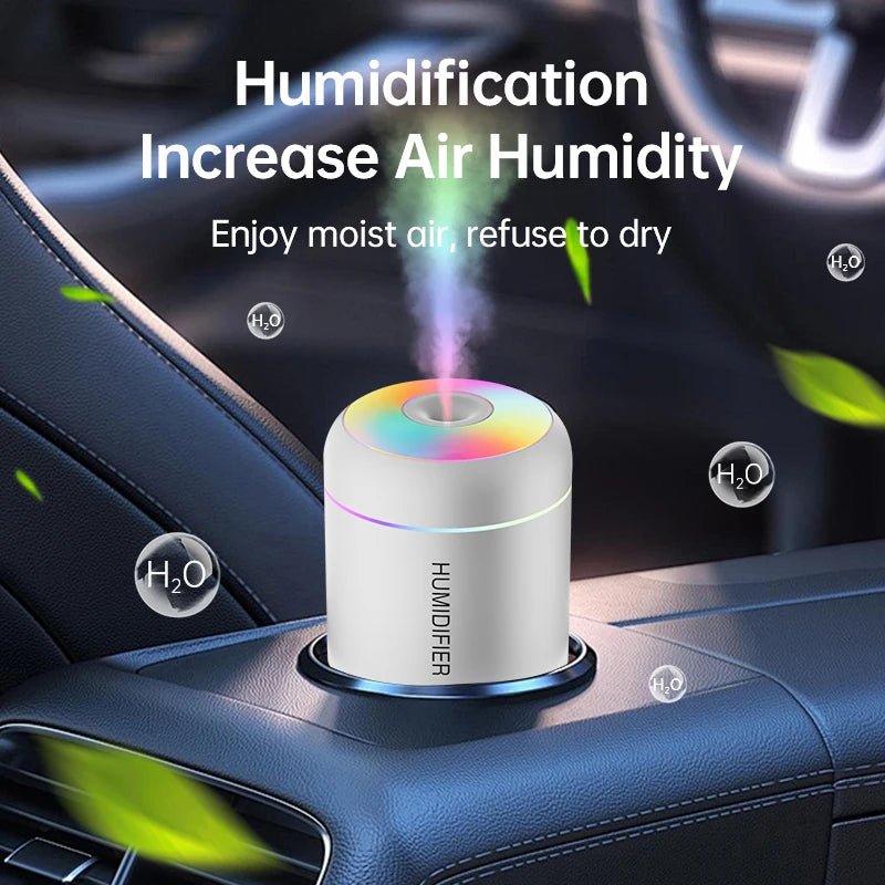 180ML Mini Air Humidifier USB Electric Aroma Diffuser Essential Oil Purifier Aromatherapy Mist Maker Lights For Car Home Bedroom - Walmarkettt.com