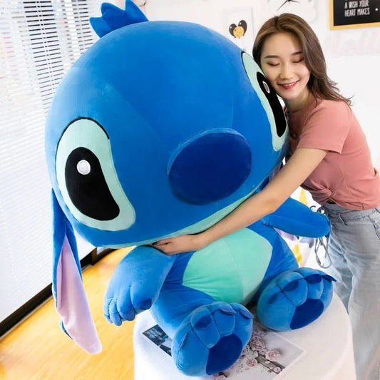 20 - 60cm Giant Size Lilo & Stitch Couple Models Cartoon Stuffed Plush Anime Plushs Toys Pendant Toy Pillow Kids Birthday Gift - Walmarkettt.com