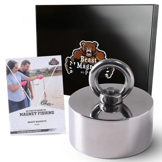 2000lb Strong 360 Degree Fishing Magnet For Magnetic Fishing, Strong Heavy Duty Neodymium N52 Magnets For Salvage Treasure - Walmarkettt.com