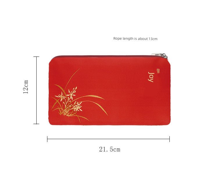 2024 Women's Medium Mobile Phone Bag Chinese Coin Purse Women's Clutch Bag Zipper Coin Bag Card Holder Short - Walmarkettt.com