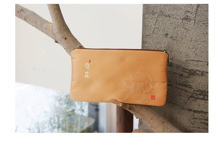 2024 Women's Medium Mobile Phone Bag Chinese Coin Purse Women's Clutch Bag Zipper Coin Bag Card Holder Short - Walmarkettt.com