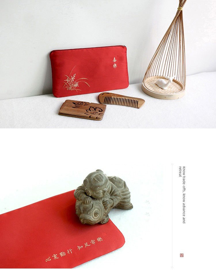 2024 Women's Medium Mobile Phone Bag Chinese Coin Purse Women's Clutch Bag Zipper Coin Bag Card Holder Short - Walmarkettt.com