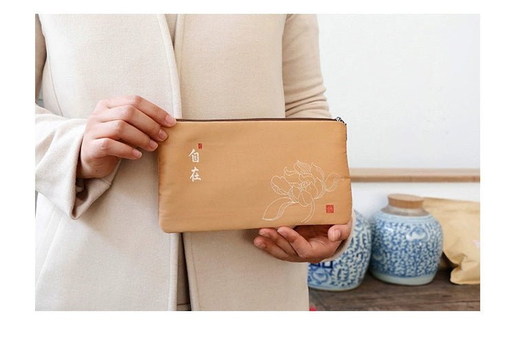 2024 Women's Medium Mobile Phone Bag Chinese Coin Purse Women's Clutch Bag Zipper Coin Bag Card Holder Short - Walmarkettt.com