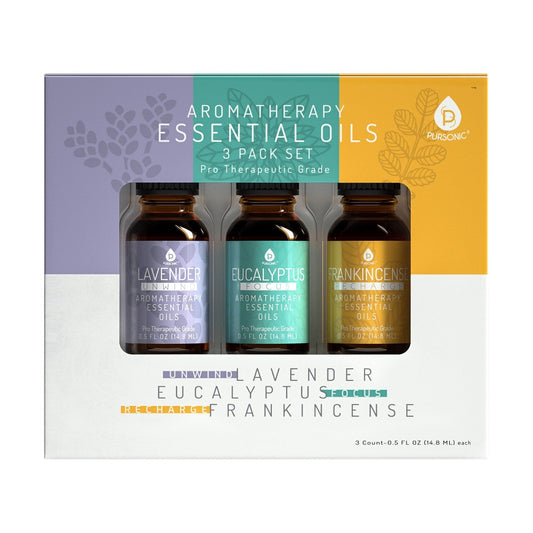 3 Pack Aromatherapy Essential oils (Lavender, Eucalyptus, Frankincense) - Walmarkettt.com
