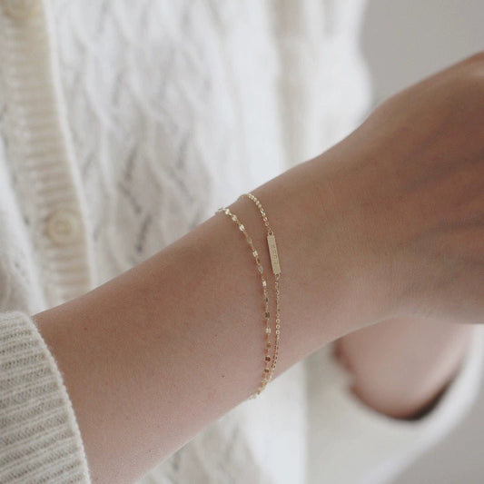 Accessible Luxury Special - Interest Design 925 Sterling Silver Women's Thin Bracelet - Walmarkettt.com