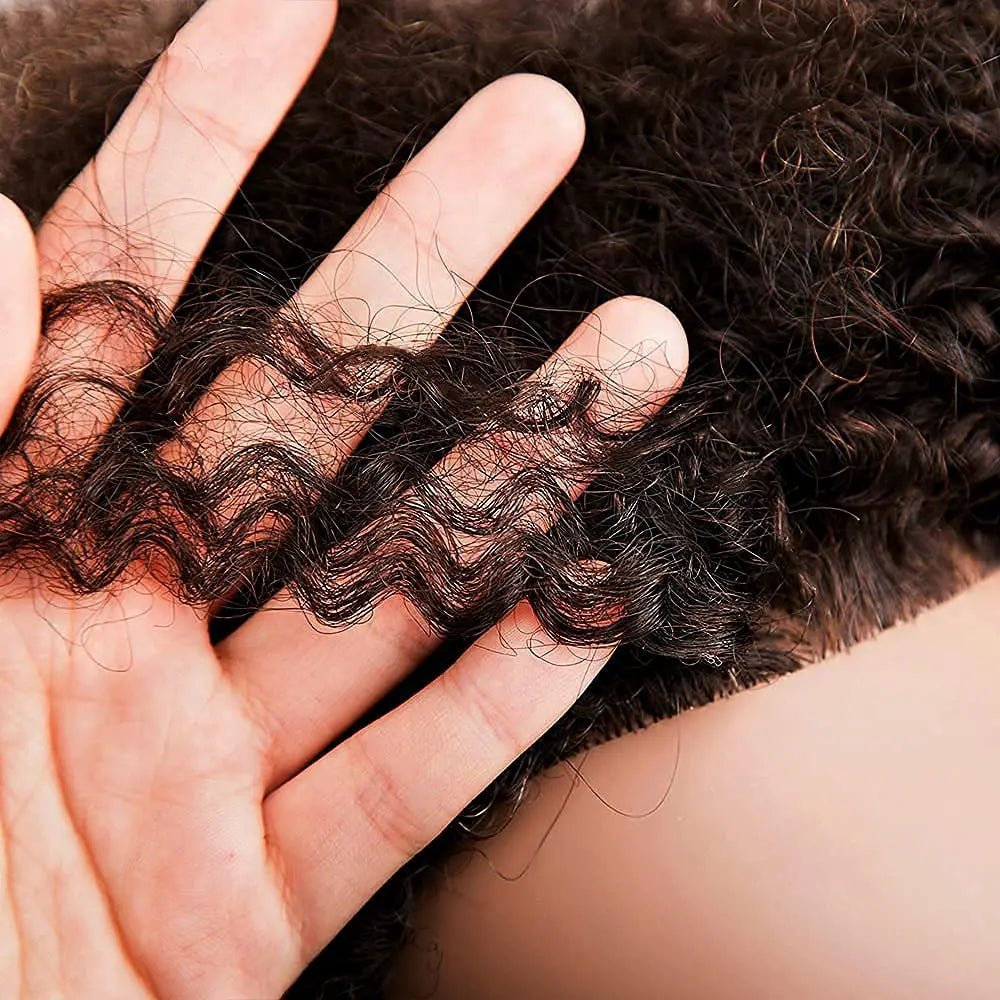 African Curly Hair Mannequin Head 100% Human Hair Curly Hair Hairdresser Hair Styling Hairdresser Practice Styling - Walmarkettt.com