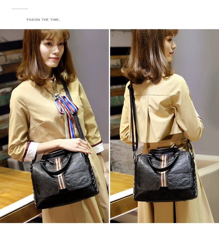 Bag Women 2024 New Fashionable Korean Style Versatile Fashion Women Shoulder Messenger Bag Simple Large Capacity Women Handbag - Walmarkettt.com