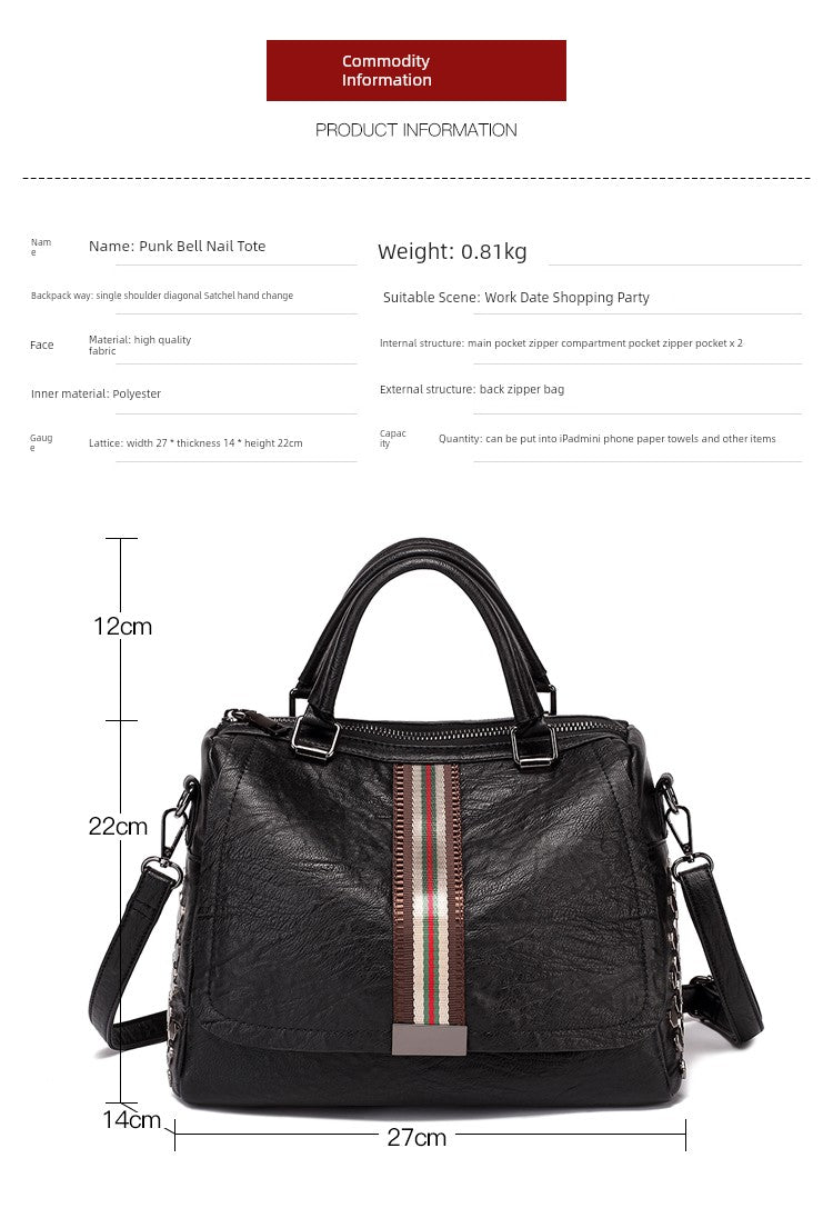 Bag Women 2024 New Fashionable Korean Style Versatile Fashion Women Shoulder Messenger Bag Simple Large Capacity Women Handbag - Walmarkettt.com