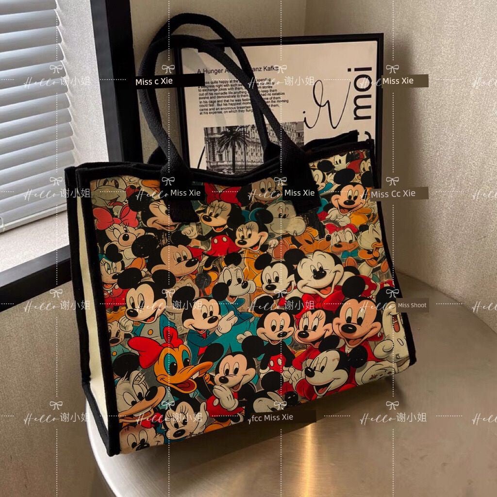 Canvas Bag Female Ins Mori All - Match Shoulder Bag Large Capacity Book Holding Student Class Commuter Bag Cloth Tote - Walmarkettt.com
